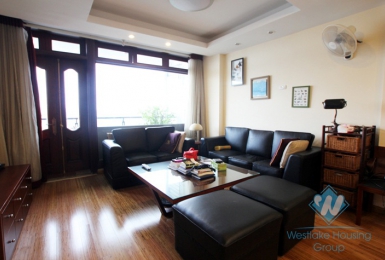 Beautiful apartment with lake view for rent in Westlake, Tay Ho, hanoi